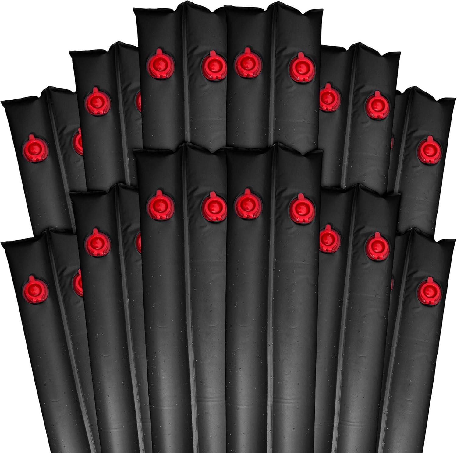 BLK-12 Poolabdeckungsgewichte, 12 Stück, 3 m, Schwarze Doppelkammer, 16 Gauge