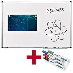 Legamaster Aktion: Whiteboard »PREMIUM« 7-P102043 lackiert, 90 x 60 cm + GRATIS 4 Boardmark weiß