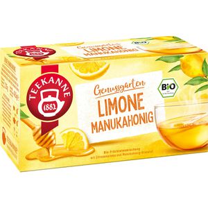 Teekanne Tee Genussgarten Limone Manukahonig, BIO, Früchtetee, 40,5 g, 18 Beutel