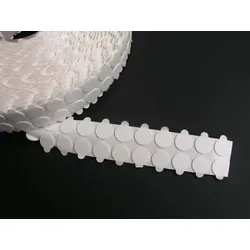 Doppelseitige Schaumklebepunkte, 1 mm dick, stark/stark 18 mm | 5.000 STK, weiß