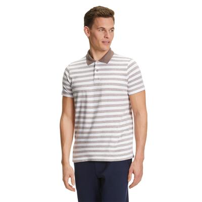 Poloshirt FALKE "FALKE Polo Shirt", Herren, Gr. S, kiesel (3350), Shirts