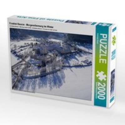 CALVENDO Puzzle Erzabtei Beuron - Morgenstimmung im Winter | 2000 Teile Lege-Größe 90x67cm Foto-Puzzle für glückliche Stunden