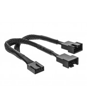 InLine Y-cable Netzsplitter für Lüfter 4-polig PWM M bis 2 x 4-polige W 15 cm Schwarz (33328Y)
