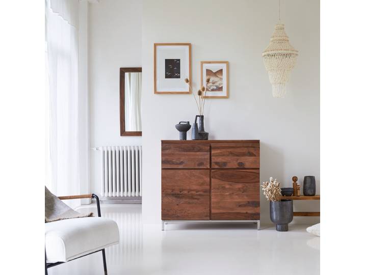 Anrichte aus massivem Palisanderholz 100 cm Nova - Braun - Sheesham