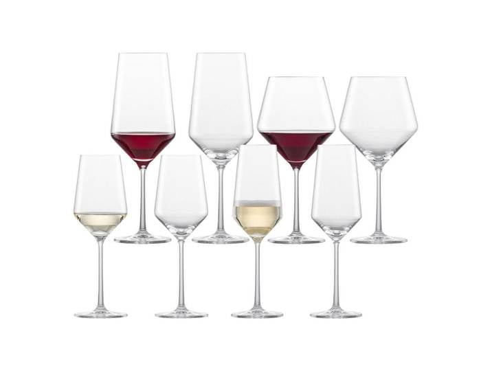 Zwiesel Glas Wein- UND Champagnergläser Pure transparent 8er Set, Transparent, Glas, Gläser, Gläsersets