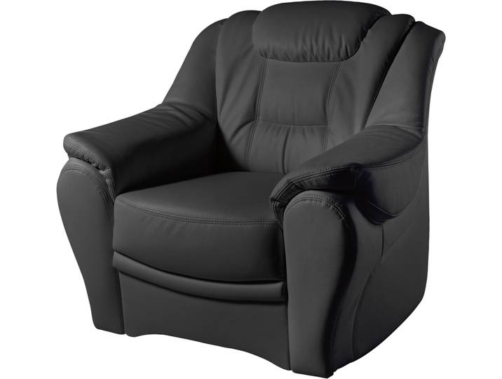 Sessel SIT & MORE Bellevue , schwarz, B:98cm H:94cm T:95cm, Luxus-Microfaser ALTARA NUBUCK (100% Polyester);SOFTLUX-Kunstleder;NaturLEDER (echtes Rindsleder), Sessel, Sessel
