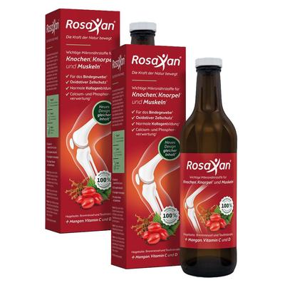 Rosaxan flüssig+Vitamin D Tabletten 20 St Doppelpack 2x750 ml Flüssigkeit