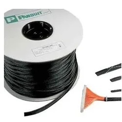 Panduit, Kabelschutz + Kabelführung, SE75P-CR0, Cable management, Black, Polyethylene terephthalate (PET), -70 - 125 °C, 30.5 m (Kabelschlauch, 3050 cm)