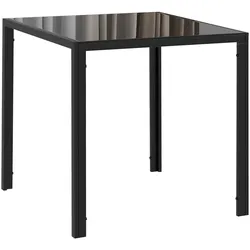 ESSTISCH Esszimmertisch Quadratischer Küchentisch für 4 Personen, Schwarz