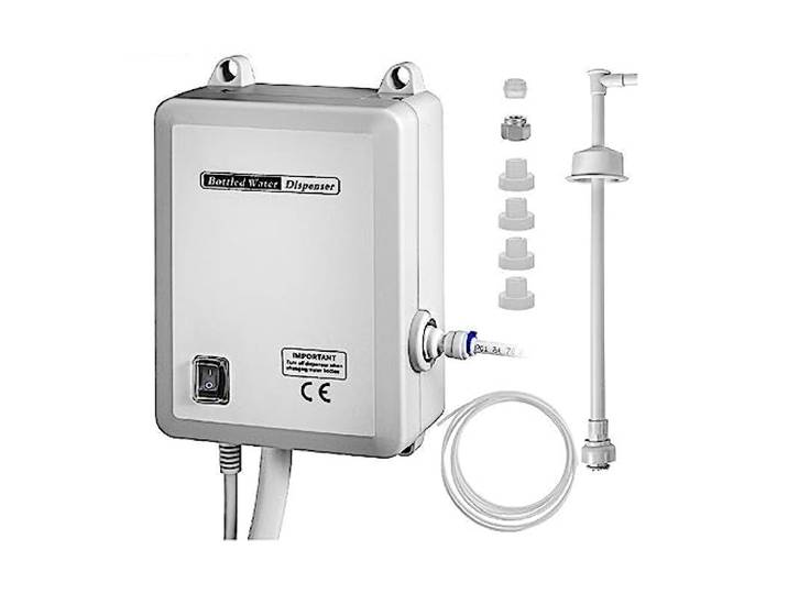 Flaschenwasser-Ausgabepumpe, mit PE-Rohr 1 Gal/Min. 40 PSI for Kaffee-Tee-Maschine, Wasserspender, Kühlschrank, Eismaschine Für Heimwerkerprojekte(Double Headed)