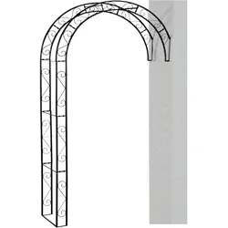 SIENA GARDEN Halbrosenbogen Cambridge  Rosenbogen Cambridge, Metall schwarz