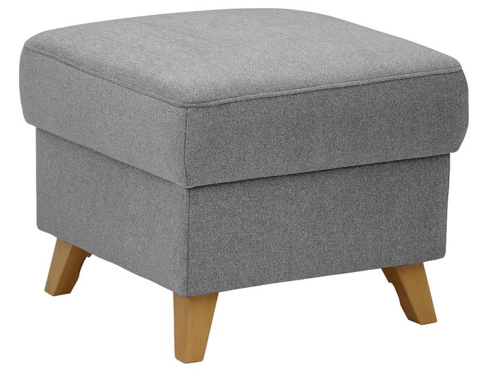 Stauraumhocker GOODPRODUCT Westerland , grau, B:58cm H:48cm T:58cm, 100% Polyester, Hocker, Stauraumhocker, in vielen Bezugsarten und Farben, auch in Luxus-Microfaser imprägniert