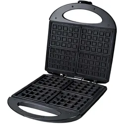 Avizar Waffeleisen 1400W mit Doppelplatte, Waffeleisen, Schwarz