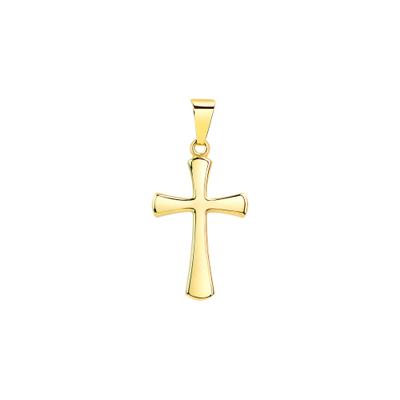Kettenanhänger VIVANCE "333 Gelbgold glanz Kreuz", gelb, Schmuckanhänger, Damen, one-size, Gold, 0,4 g, Kettenanhänger