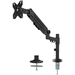 Tischhalterung für 1 Monitor mit Gasfeder, vergrößerter Hub, 17–32"