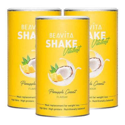 Beavita Vitalkost Plus Diät-Shake, Kokos-Ananas 3x572 g Pulver