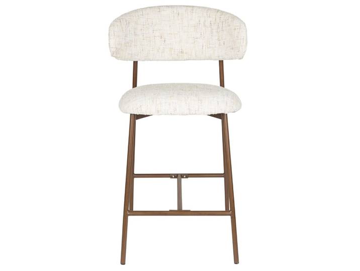 Barhocker Claes 2er-Set – aus Chenille - Beige - Luxusbetten24