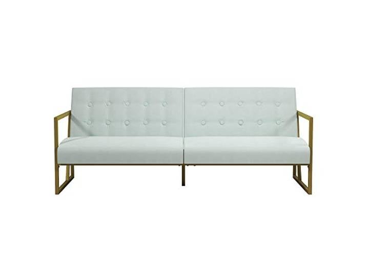Dorel Home CosmoLiving Lexington Futon Schlafsofa, Blaugrün Gebleicht, Einheitsgröße