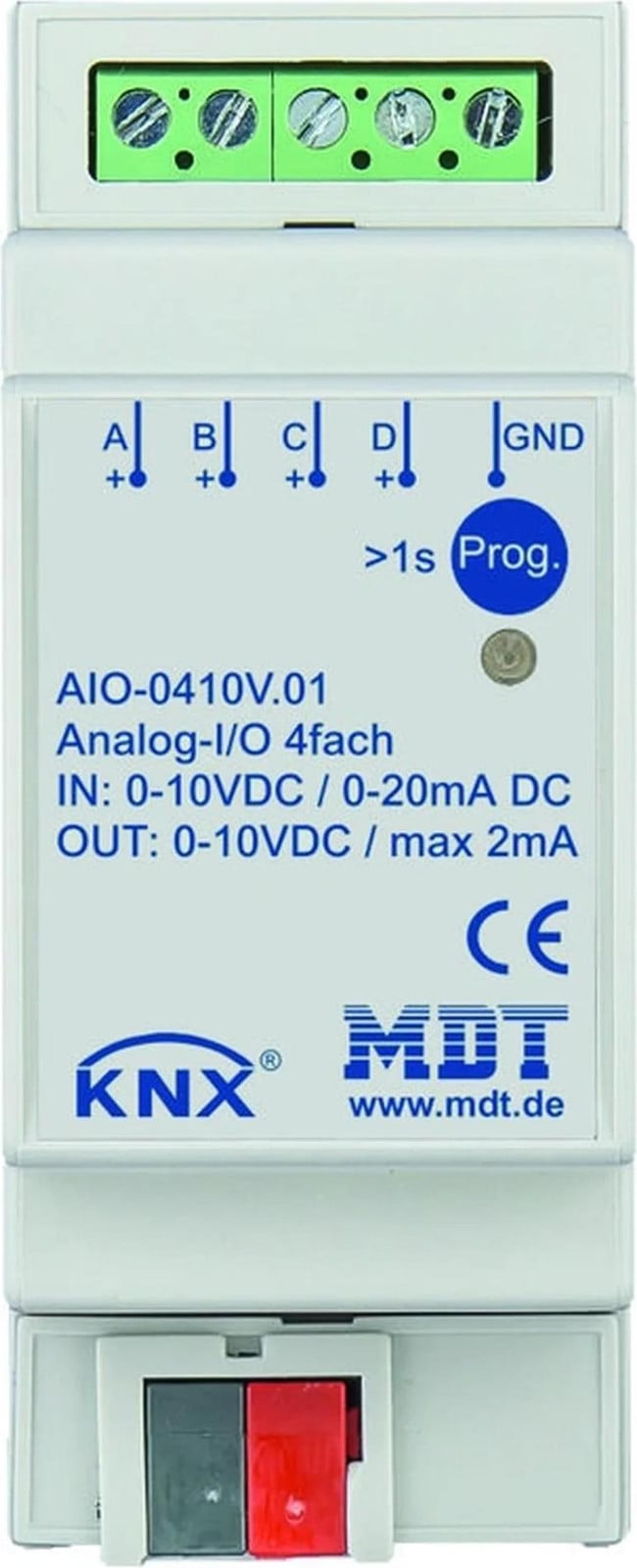 MDT KNX Analoge Module REG 0-10 V 4-kanaals