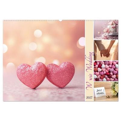 W wie Wedding (Wandkalender 2027 DIN A2 quer), CALVENDO Monatskalender