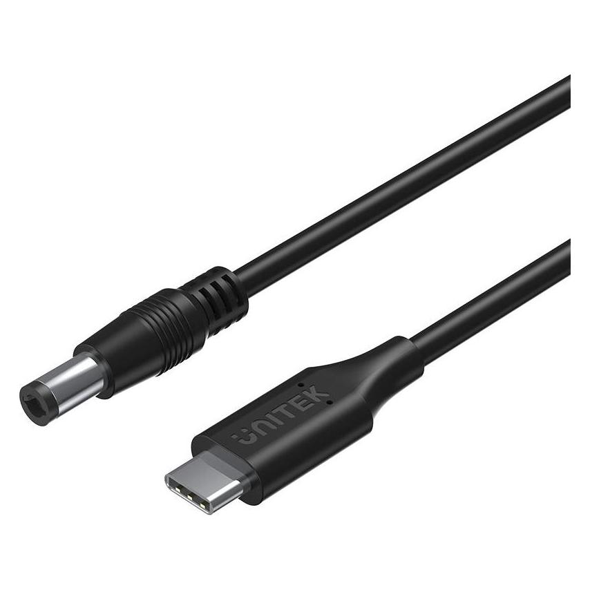 Unitek KABEL ZASILAJĄCY DO LAPTOPA 65W USB-C - DC5 5MM 1 8M (1.80 m) (C14116BK-1.8M)