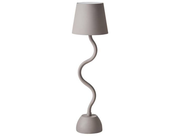 Beliani Led-Tischleuchte Beige Vouga, Metall, LED integrated, 10x39x10 cm, Lampen & Leuchten, LED Beleuchtung, LED-Tischlampen
