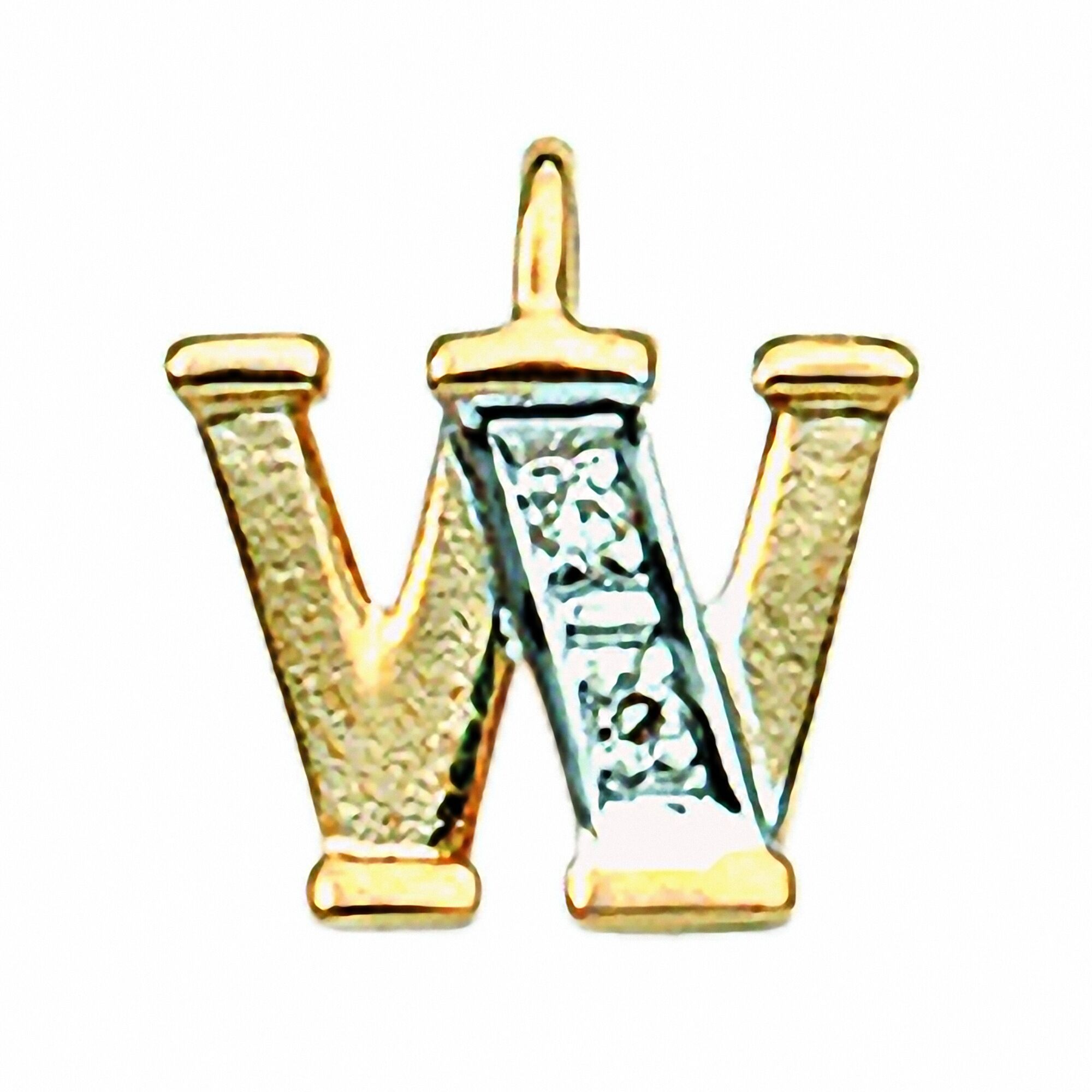 Namenskette ADELIA´S "Adelia's Halskette - Namenskette mit Buchstabenanhänger W mit Diamant aus 585 Gold Halskette - Namenskette mit Buchstabenanhänger W mit Diamant aus 585 Gold" Gr. 45, gold, Halsketten, Damen, Gelbgold 585, Namenskette