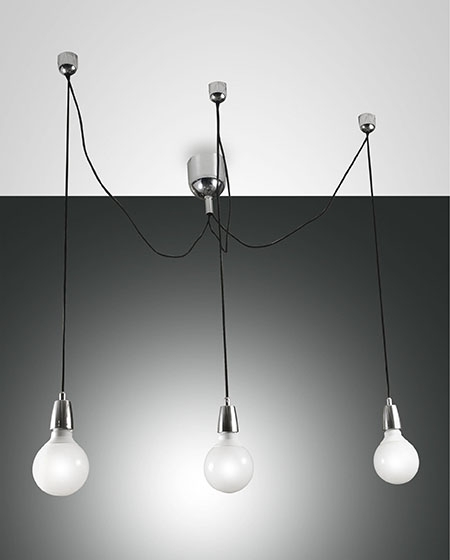 Fabas Luce 3er-Pendelleuchte BLOG schwarz 3473-47-138 8019282111320