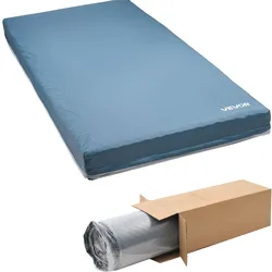 VEVOR Pflegematratze, 158 kg Tragkraft, medizinische Schaumstoffmatratze, Druckentlastung, wasserdicht, für die Behandlung von Dekubitus in Pflegeheimen & der häuslichen Pflege, 2030x914x153 mm