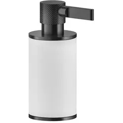 Gessi Inciso Standseifenspender, Behälter weiß matt, 58537713, Farbe: Messing Antik