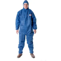 3M 4515B Schutzanzug, blau, TYP 5/6, Grösse 3XL, Material SMMS fusselarm, Gummiband Abschluss