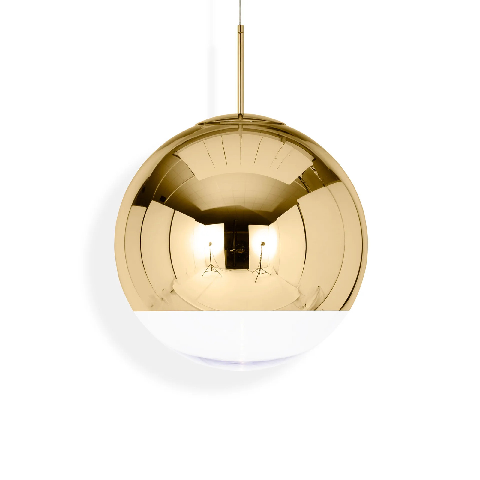 Tom Dixon Mirror Ball LED hanglamp, Goud, Diameter: 50 cm