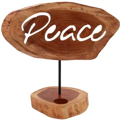 Candle Holder Sign - Peace