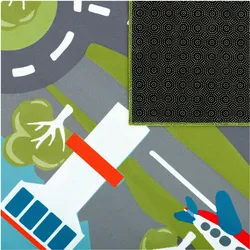 TT Home, Spielteppich + Spielmatte, Kinderzimmerteppich Teppich Junge Mädchen Kinderteppich Baby Rutschfest Strasse (160 cm)