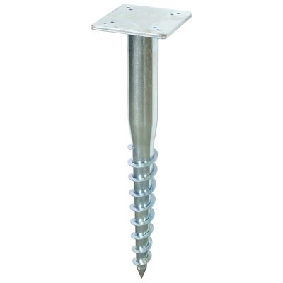 Bodenhülse SCHNEIDER SCHIRME, silber (silberfarben), Stahl, Bodenanker