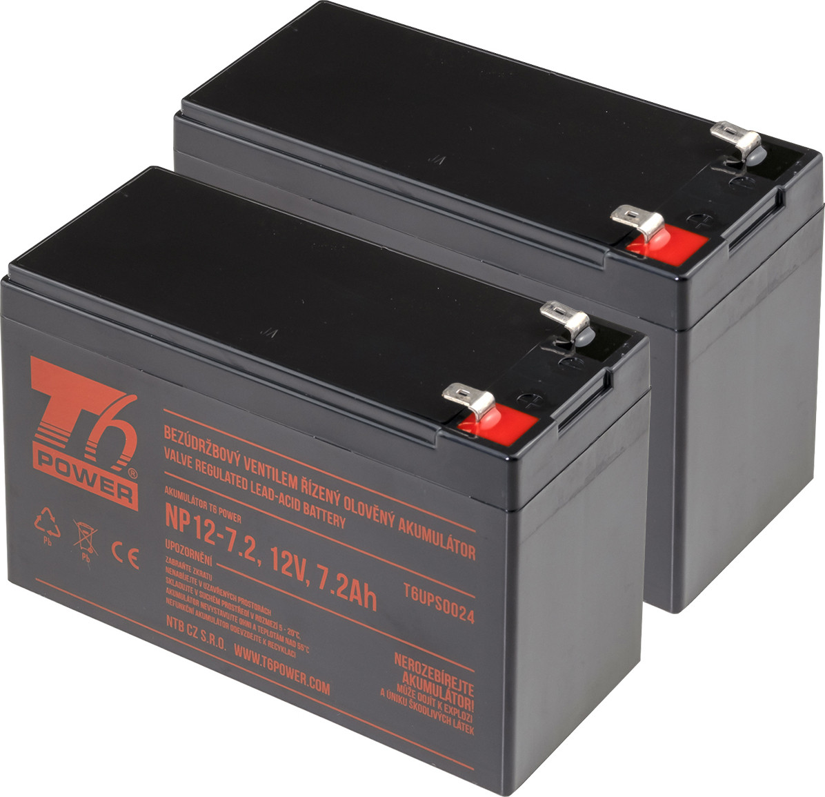 T6 Power Accubatterij voor Eaton 5E1600UD, VRLA, 12V