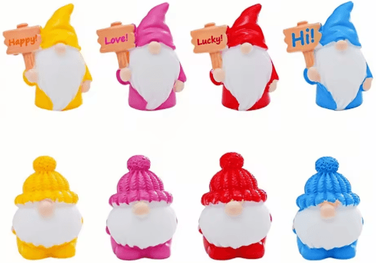Inspire Picks 8pcs Mini Garden Gnome Blind Bag Set Cute Dwarf Doll Micro Landscape Ornaments For DIY Decor 8 Styles
