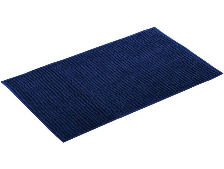 MSV Badmat - CHENILLE - Badkamermat - Microvezel - Blauw