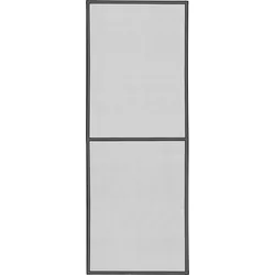Schellenberg Fliegengitter für bodentiefe Fenster Premium, anthrazit, 120 x 240 cm