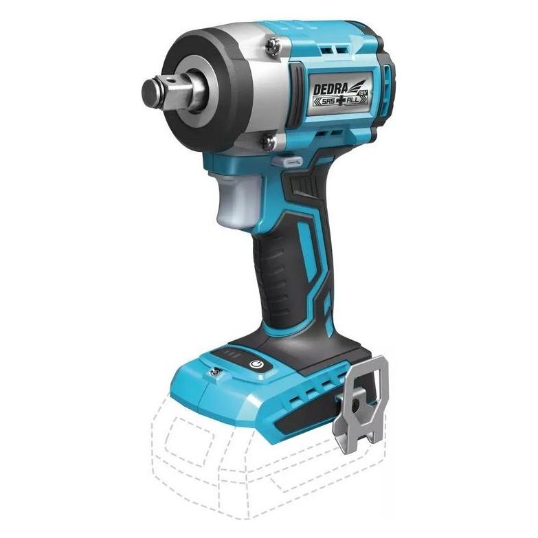 Dedra Kompakter bürstenloser, schnupfloser Schlagschraubenschlüssel 18V DED7153 350Nm 1/2" (Schlagschrauber) (DED7153)