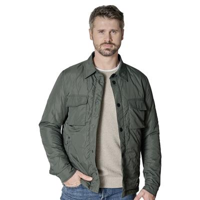 Blouson CASAMODA "CASAMODA Blouson gesteppt uni", Herren, Gr. M, grün, 100% Polyester, Jacken Blouson