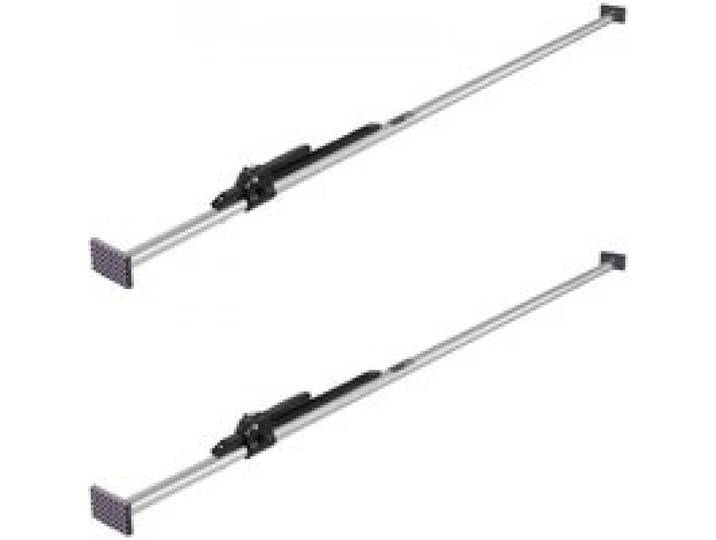 VEVOR 2 x Cargo Bar Ratschen Ladestange verstellbar 2261-2641 mm, Ladeflächenstange Ladestabilisator aus Stahl mit rutschfesten Fußpolstern, ausziehbare Stützstange für Pickup Trucks SUV Minivan