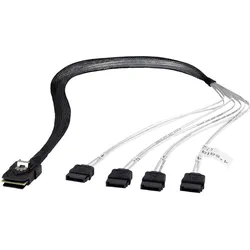 Fantec SRC-mini SAS zu 4x SATA Kabel (70 cm, SATA), Interne Kabel (PC)