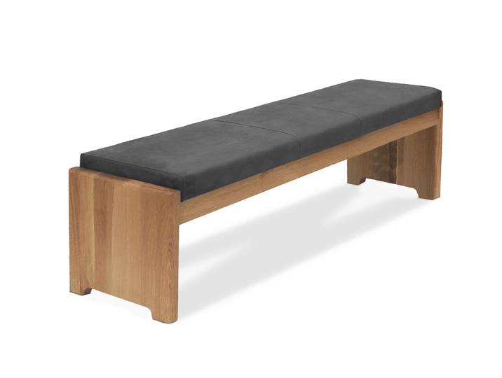 BERGAMO Sitzbank / Truhenbank aus Eiche, Material Massivholz /