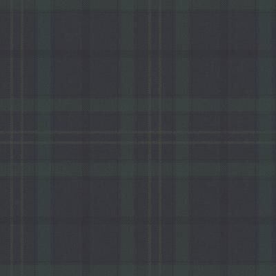 Bobby Plaid Wallpaper - Midnight/Pine - Ballard Designs