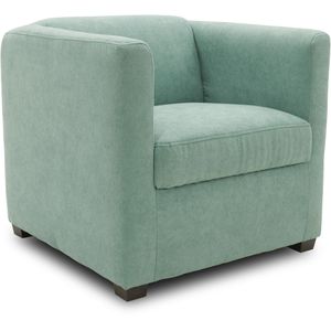 DOMO-Collection Loungesessel Bob FK, mint, mit Vierfußgestell aus Holz und Stoffbezug