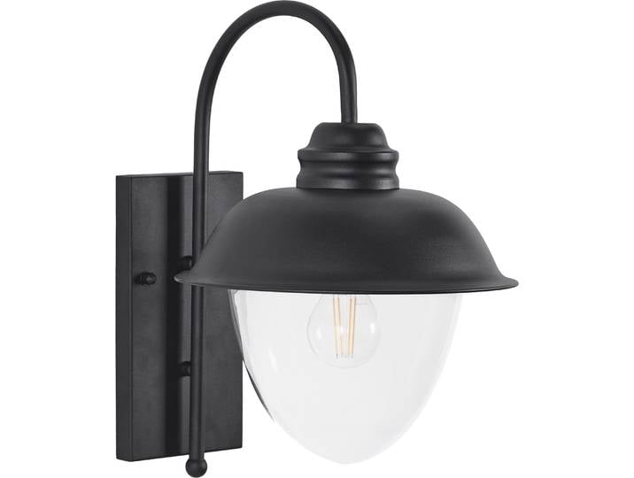 BELIANI Außenwandleuchte Schwarz aus Metall Außenbeleuchtung Gartenbeleuchtung Wandlampe Outdoor Modernes Design für Garten