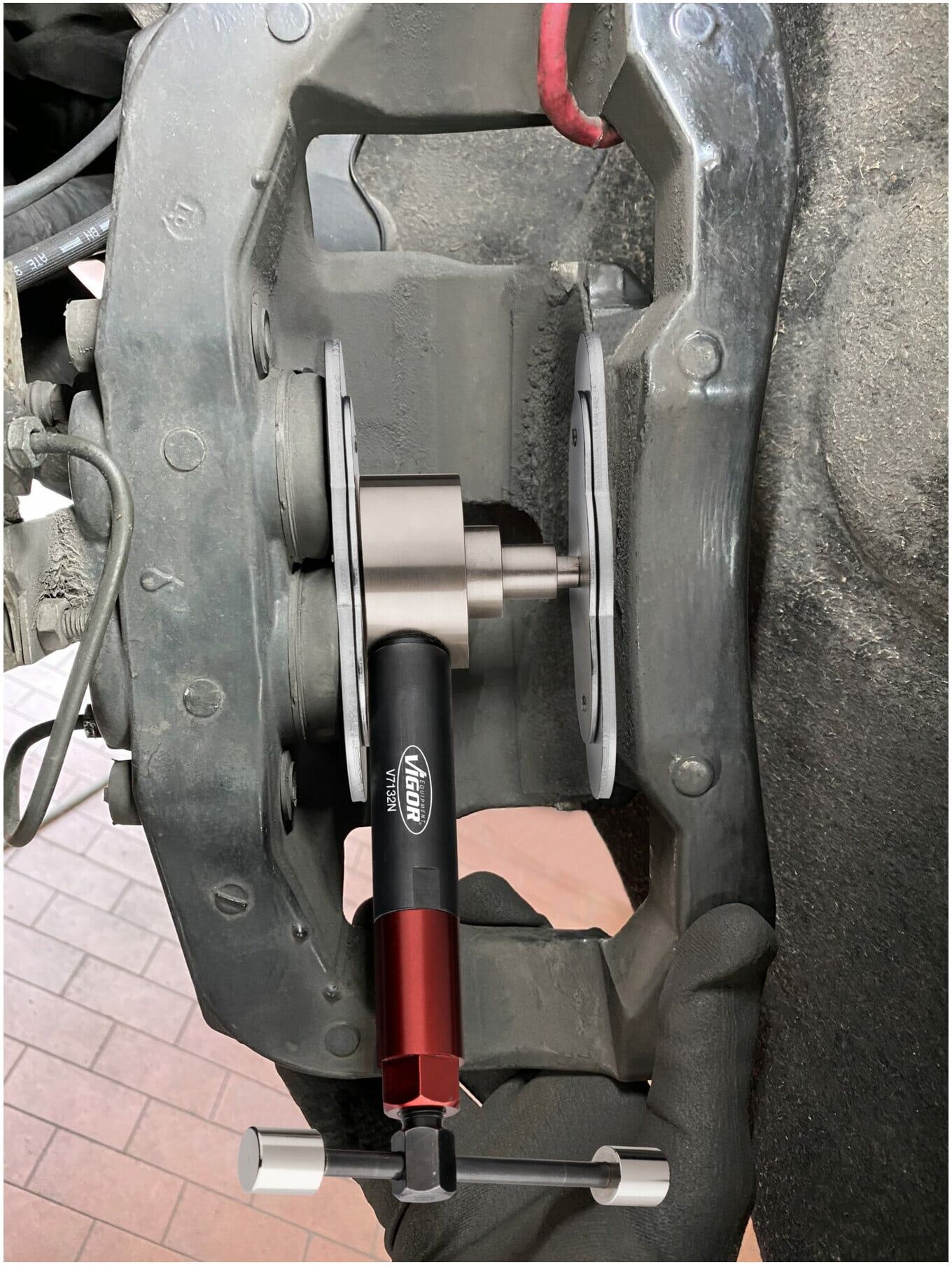 VIGOR Bremskolben-Rückstellwerkzeug Satz, hydraulisch, V7132N, 8-teilig)