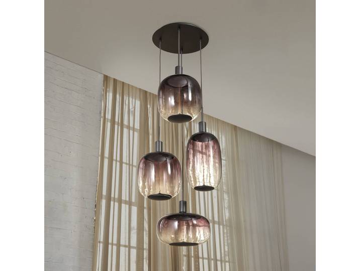 OSRAM Hängelampe Decor Needle Plate, dimmbar, alu / grau / zink, für Wohn- / Esszimmer, Metall, Modern, Pendelleuchte