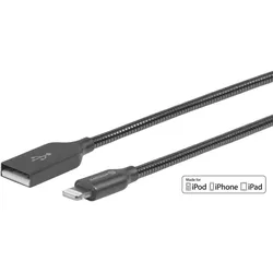 eSTUFF USB-A to Lightning Cable MFI - 0,5m, Grau